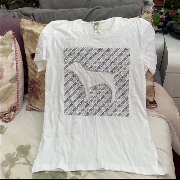 Victoria secret pink bling dog top - Picture 1 of 2
